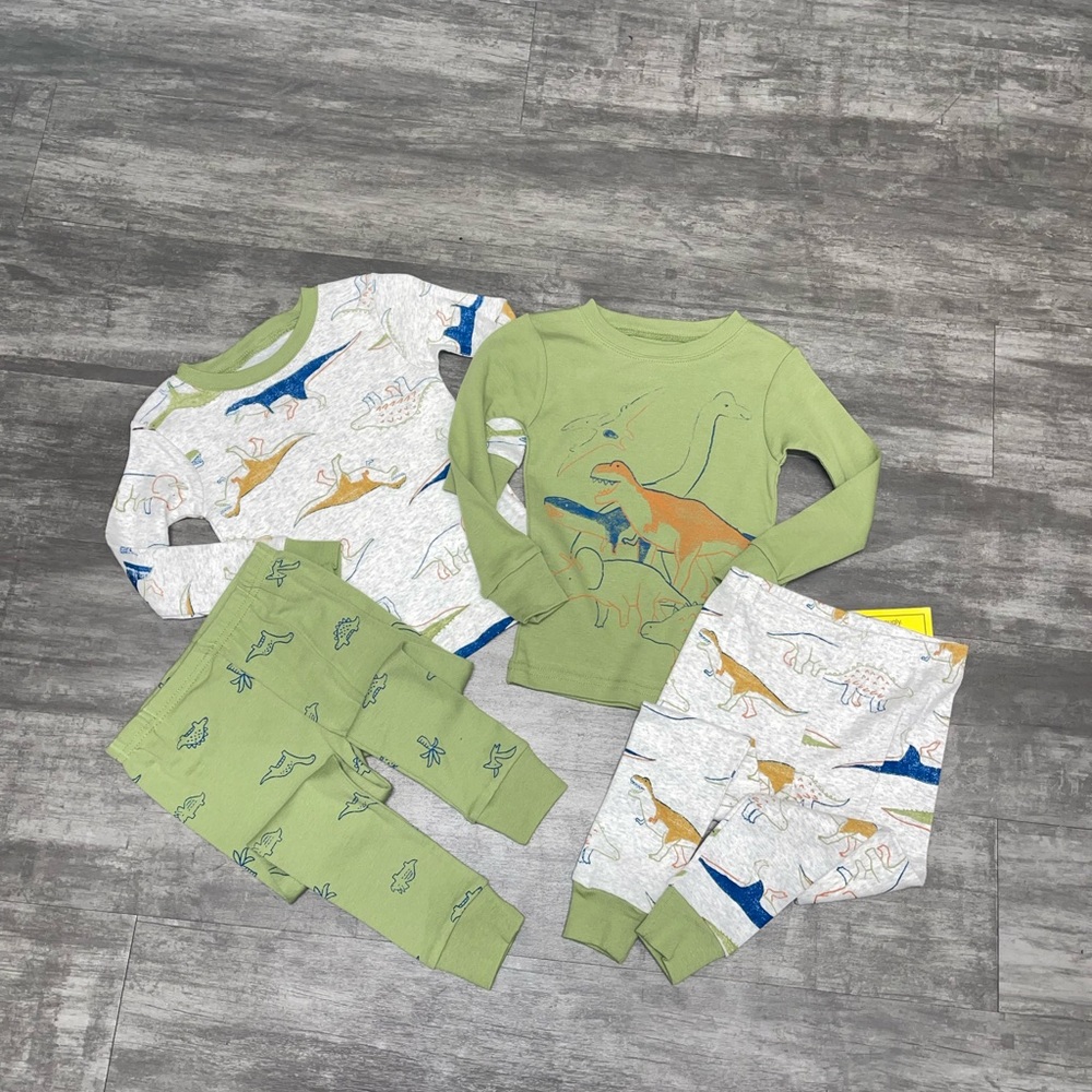 New Carters 4 pc Dinosaur pjs